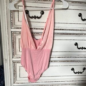 Missguided Blush Plunge Bodysuit